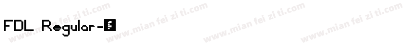FDL Regular字体转换